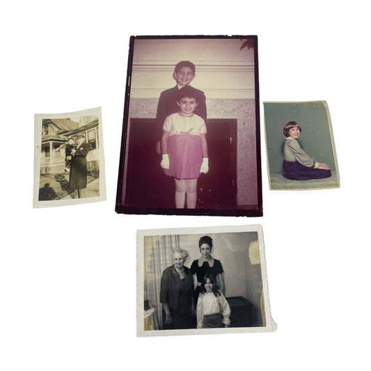 Vintage Bundle of 4 Collectible Family Photos/Pictures (2 are in Black/White)