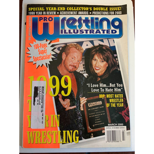 Vintage PRO WRESTLING ILLUSTRATED MARCH 2000 Magazine