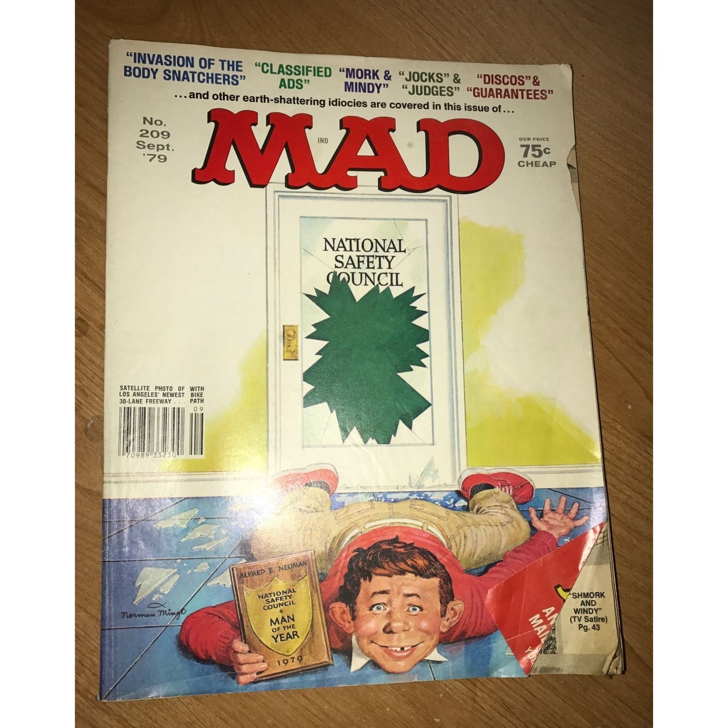 Vintage Collectible Mad Magazine #209 Sept 1979