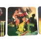 Vintage 1999 Set of 4 Coca Cola Santa Holiday Christmas Coasters