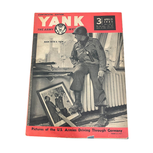 Vintage April 1945 Continental Edition YANK The Army Weekly ''Room with a View''