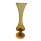 Kreiss Corporation Yellow Glass Pedestal Vase- about 8'' tall