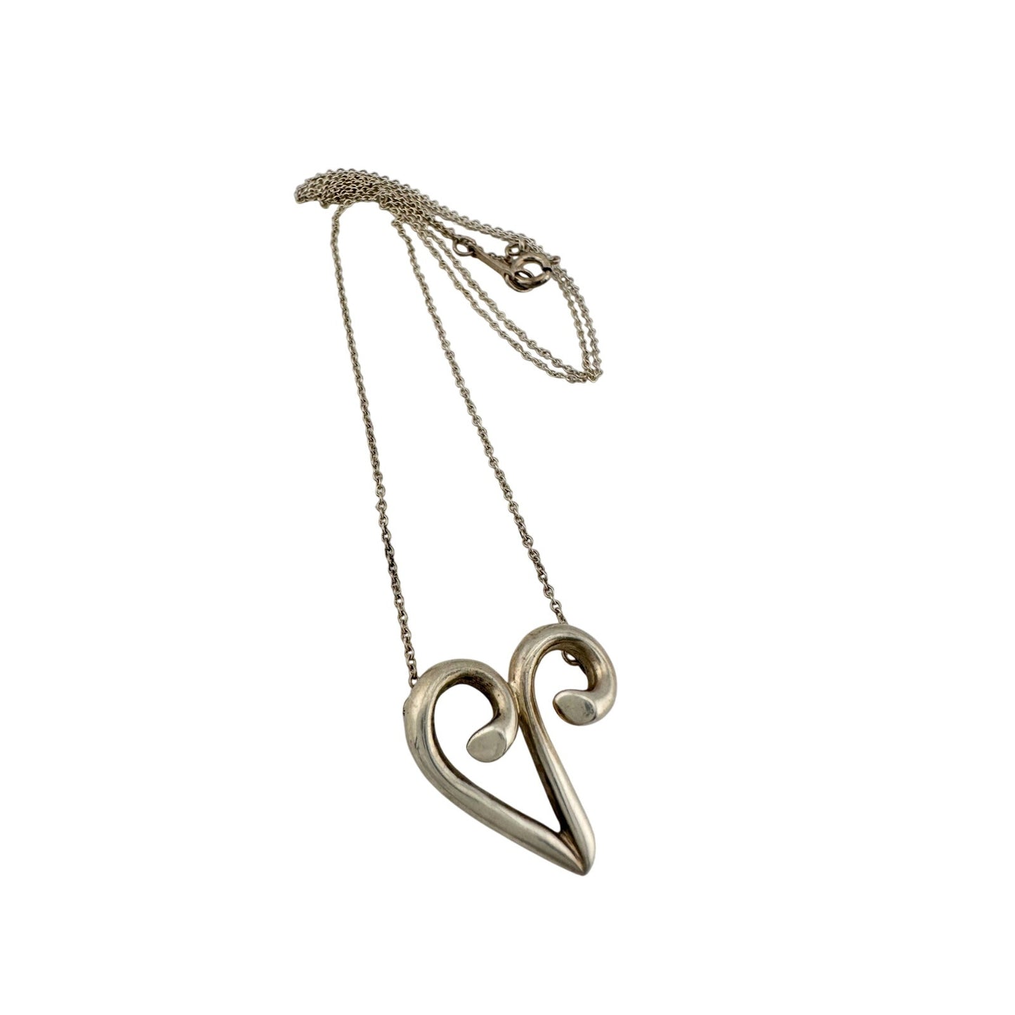 Tiffany & Co Paloma Picasso Aries Zodiac Symbol Necklace in Sterling Silver