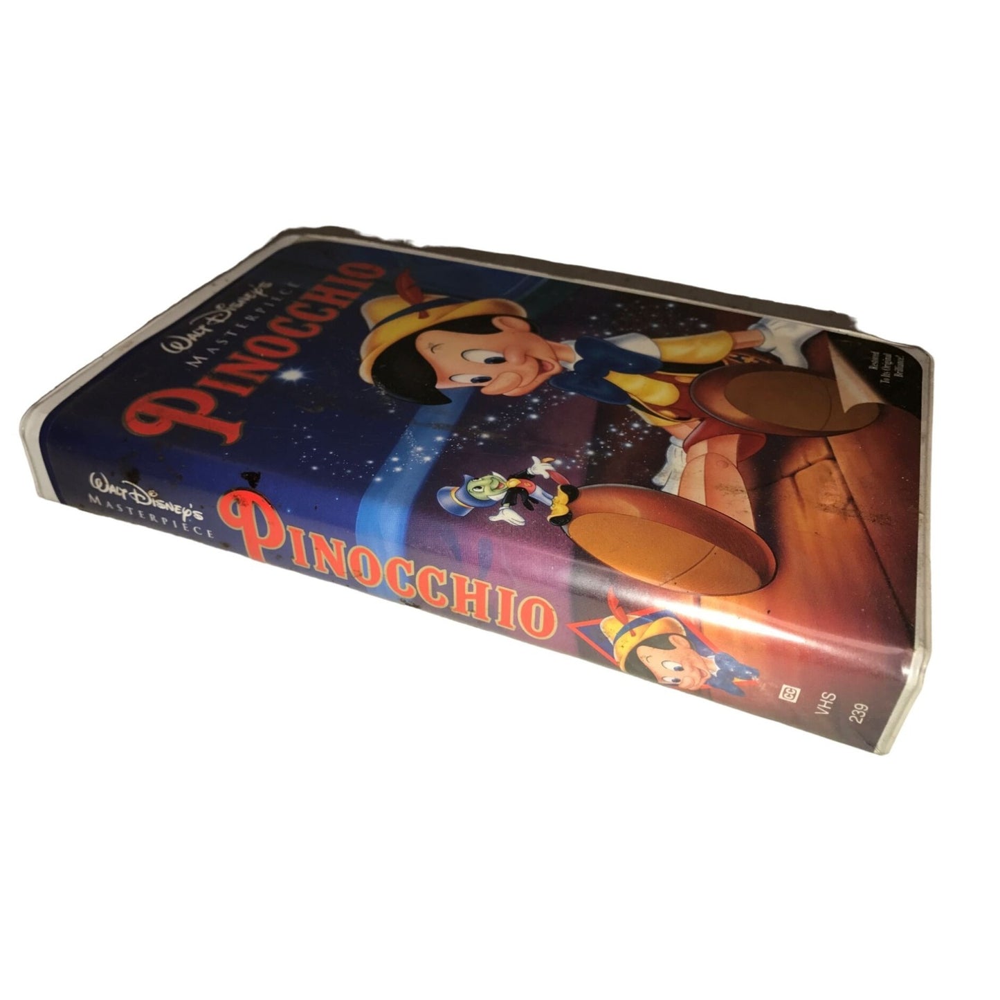 Walt Disney's Masterpiece Pinocchio VHS Tape with Case