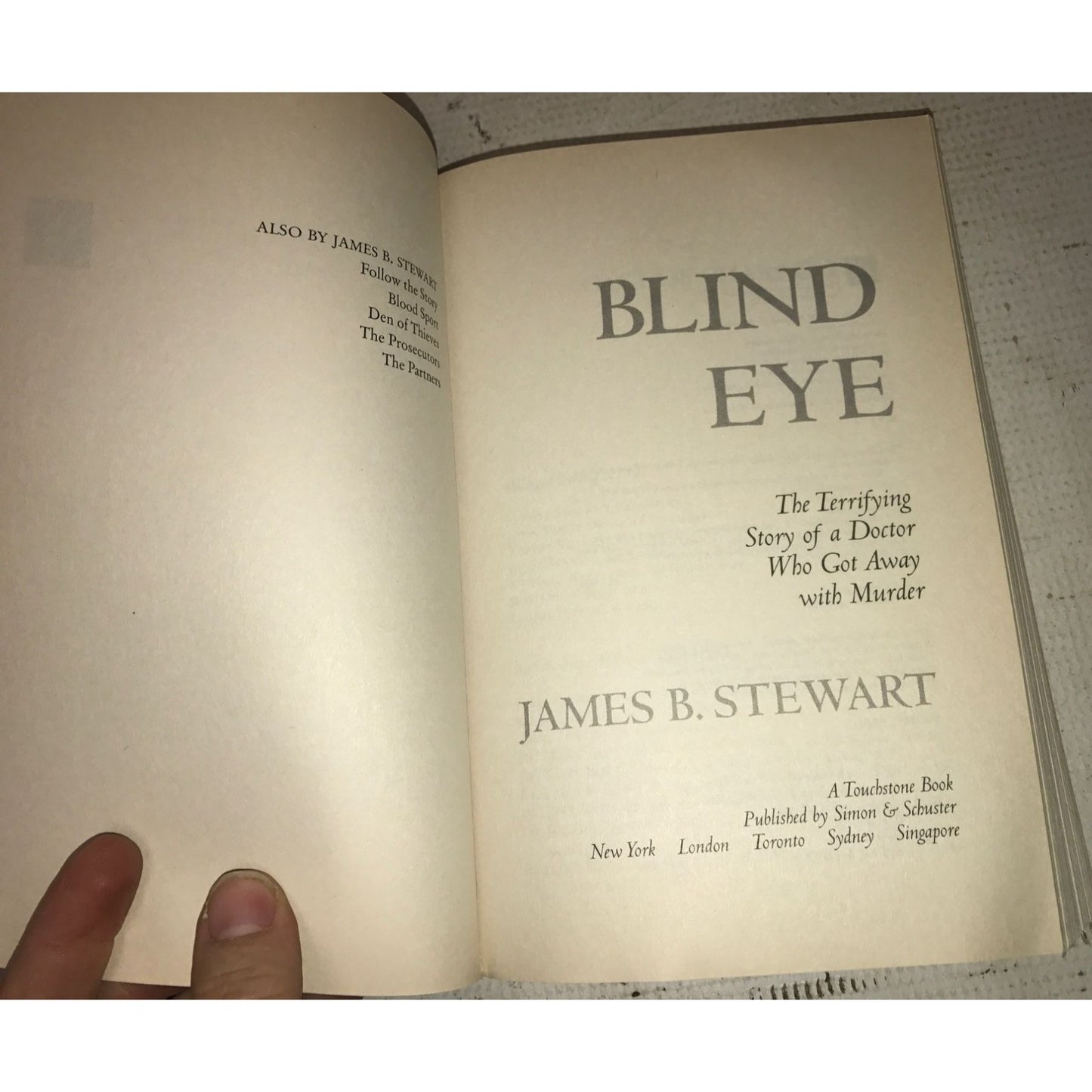 Blind Eye by James Stewart Paperback Book