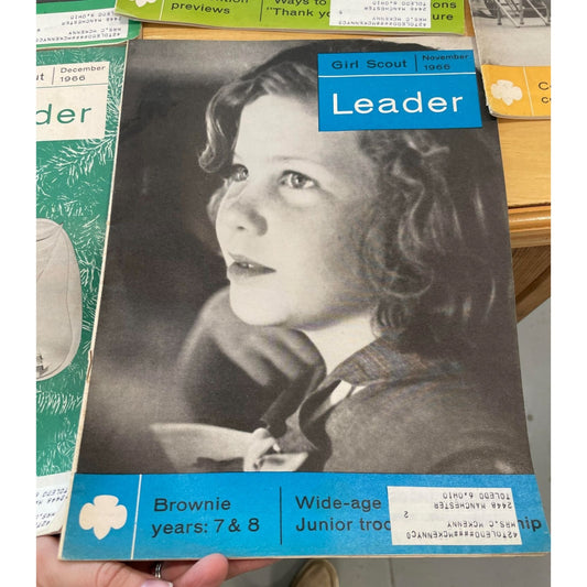 Vintage Girl Scout Leader Magazines (5) - Feb, June, Oct, Nov, Dec 1966