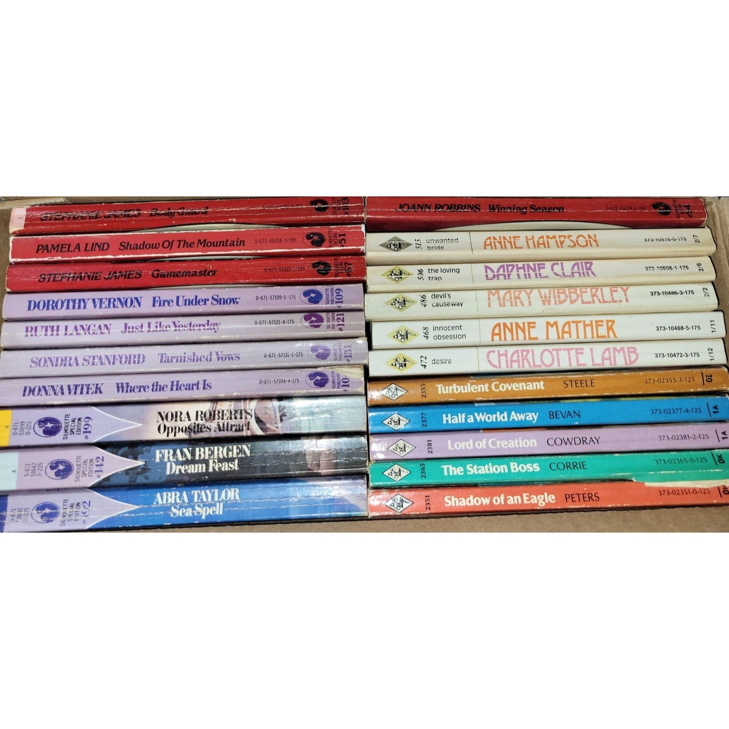 Vintage Romance Novels (21 Titles) - Harlequin and Others - Well Kept Collection!