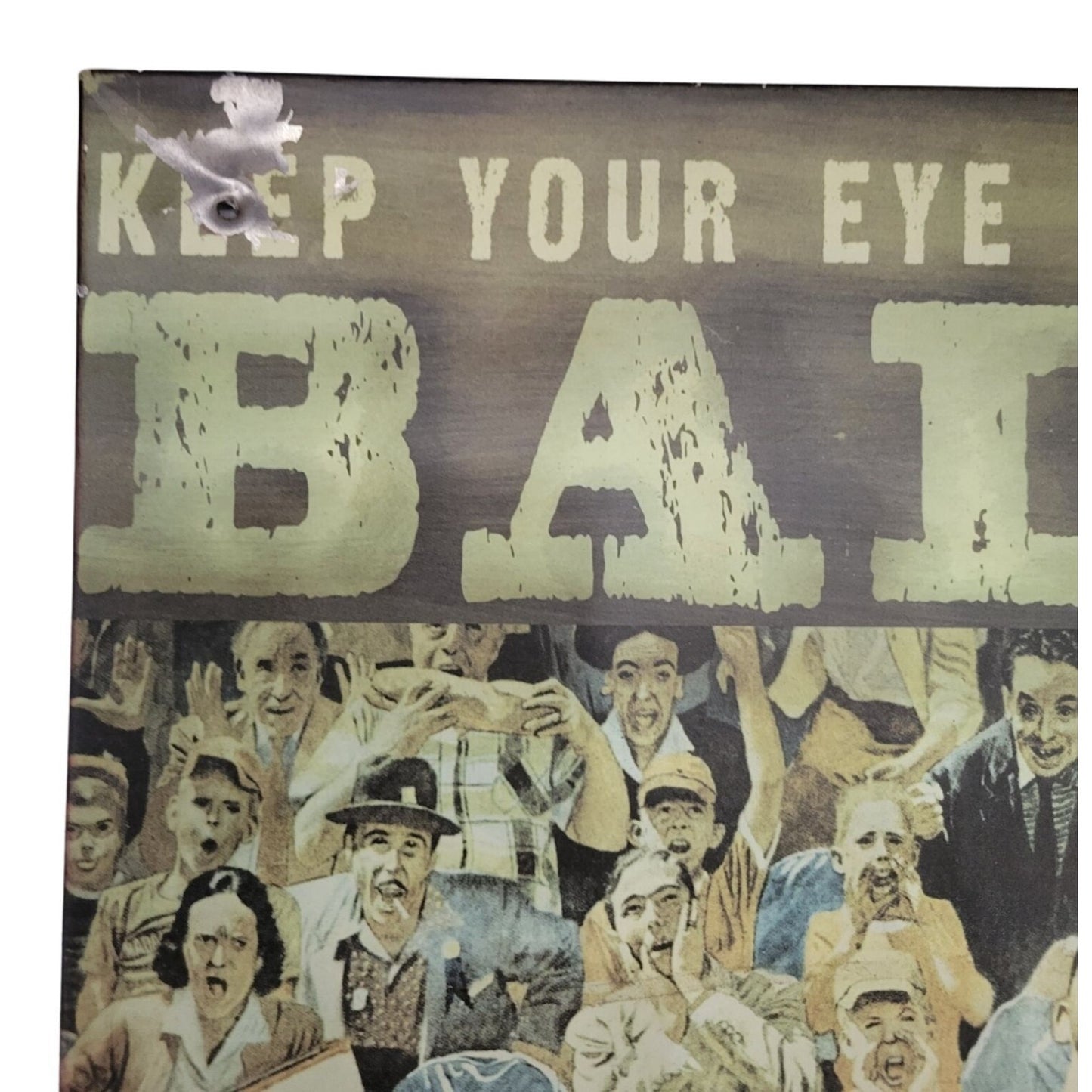 "Keep Your Eye On The Ball" Yogi Berra Baseball Catcher Tin Sign - 9''x14''