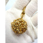 Vintage Yves Saint Laurent (YSL) Gold Plated Filigree Ball Necklace 26" Long