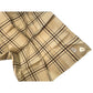 YSL Yves Saint Laurent Pocket Square Handkerchief / Scarf - Beige Plaid