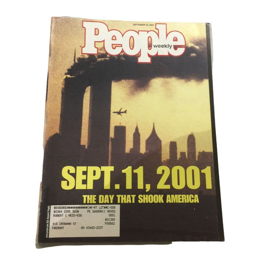 People Weekly Vintage Magazine Sept. 11, 2001 The Day that Shook America