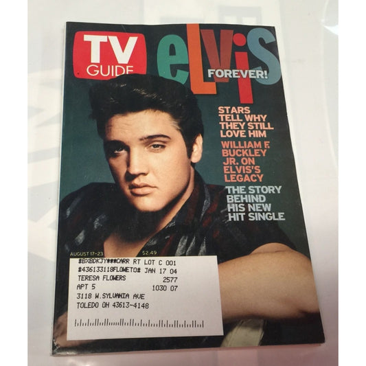 Vintage TV Guide Elvis Forever! Aug 17-23, 2002 Book