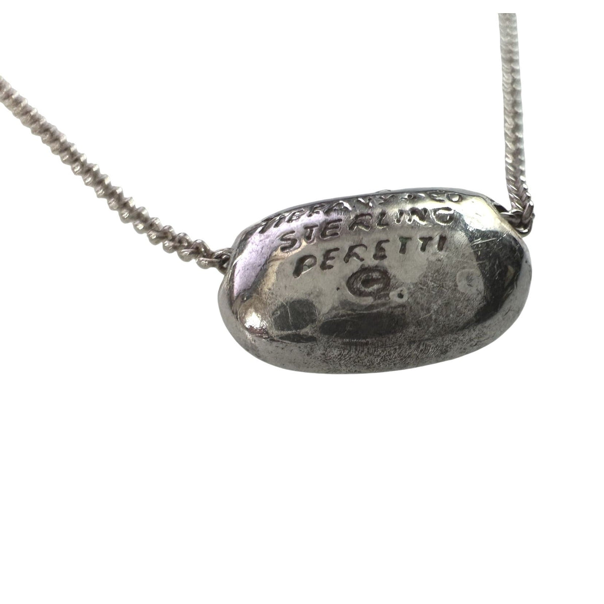 Tiffany & Co Elsa Peretti Small Bean Necklace - 16" Chain Tiffany & Co  A+ Stuff Pendant with Necklace