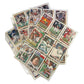 NFL Footbal Trading Cards - Various Years & Brands - 4 Binder Pages (front & back)