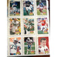 NFL Footbal Trading Cards - Various Years & Brands - 4 Binder Pages (front & back)