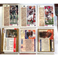 NFL Footbal Trading Cards - Various Years & Brands - 4 Binder Pages (front & back)