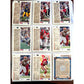 NFL Footbal Trading Cards - Various Years & Brands - 4 Binder Pages (front & back)