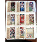 NFL Footbal Trading Cards - Various Years & Brands - 4 Binder Pages (front & back)