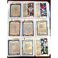 NFL Footbal Trading Cards - Various Years & Brands - 4 Binder Pages (front & back)