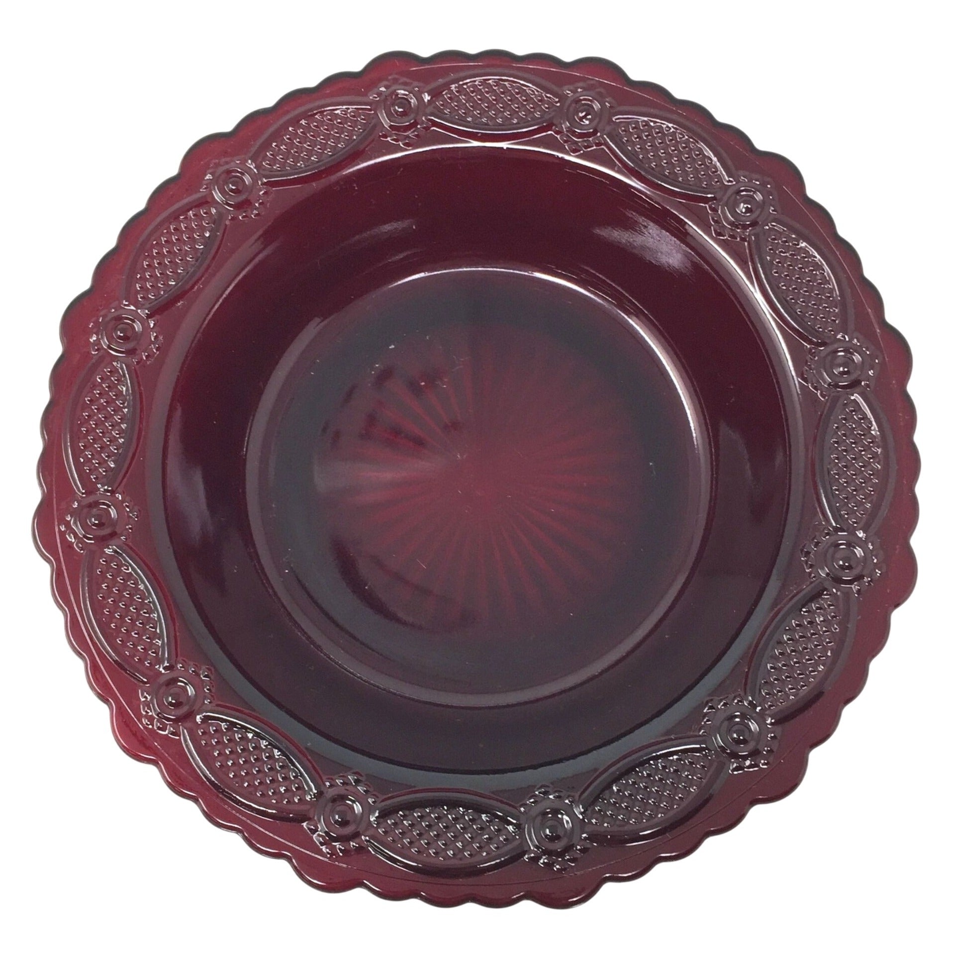 Vintage Avon 1876 Cape Cod Ruby Red Glass Rim Soup Bowl (7 3/8") Avon  A+ Stuff Drinking, Dining & More