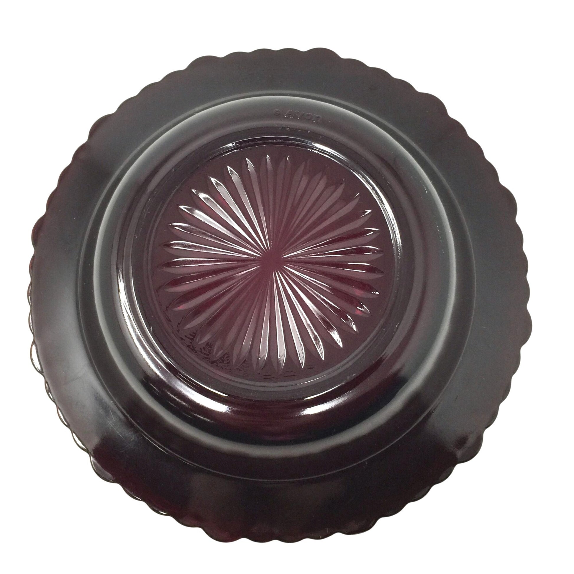 Vintage Avon 1876 Cape Cod Ruby Red Glass Rim Soup Bowl (7 3/8") Avon  A+ Stuff Drinking, Dining & More