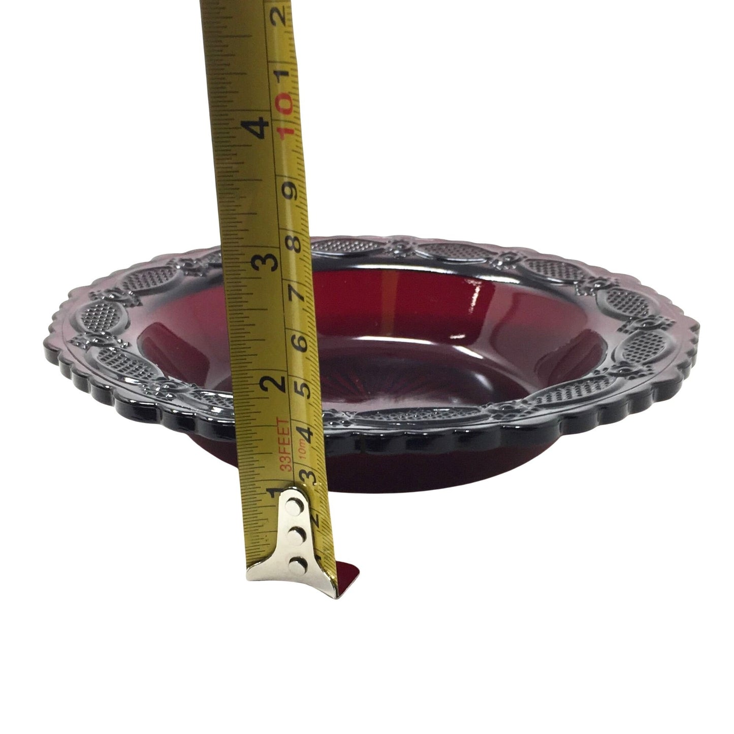 Vintage Avon 1876 Cape Cod Ruby Red Glass Rim Soup Bowl (7 3/8") Avon  A+ Stuff Drinking, Dining & More