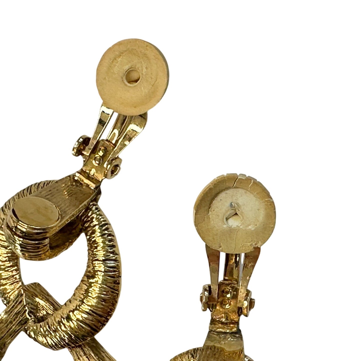 Yves Saint Laurent YSL Vintage Geometric Dangle Earrings