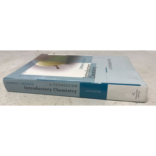 Introductory Chemistry: A Foundation 6th Edition Textbook- Zumdahl Decoste