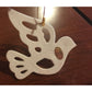 Vintage White Dove Bird Christmas Tree Ornament