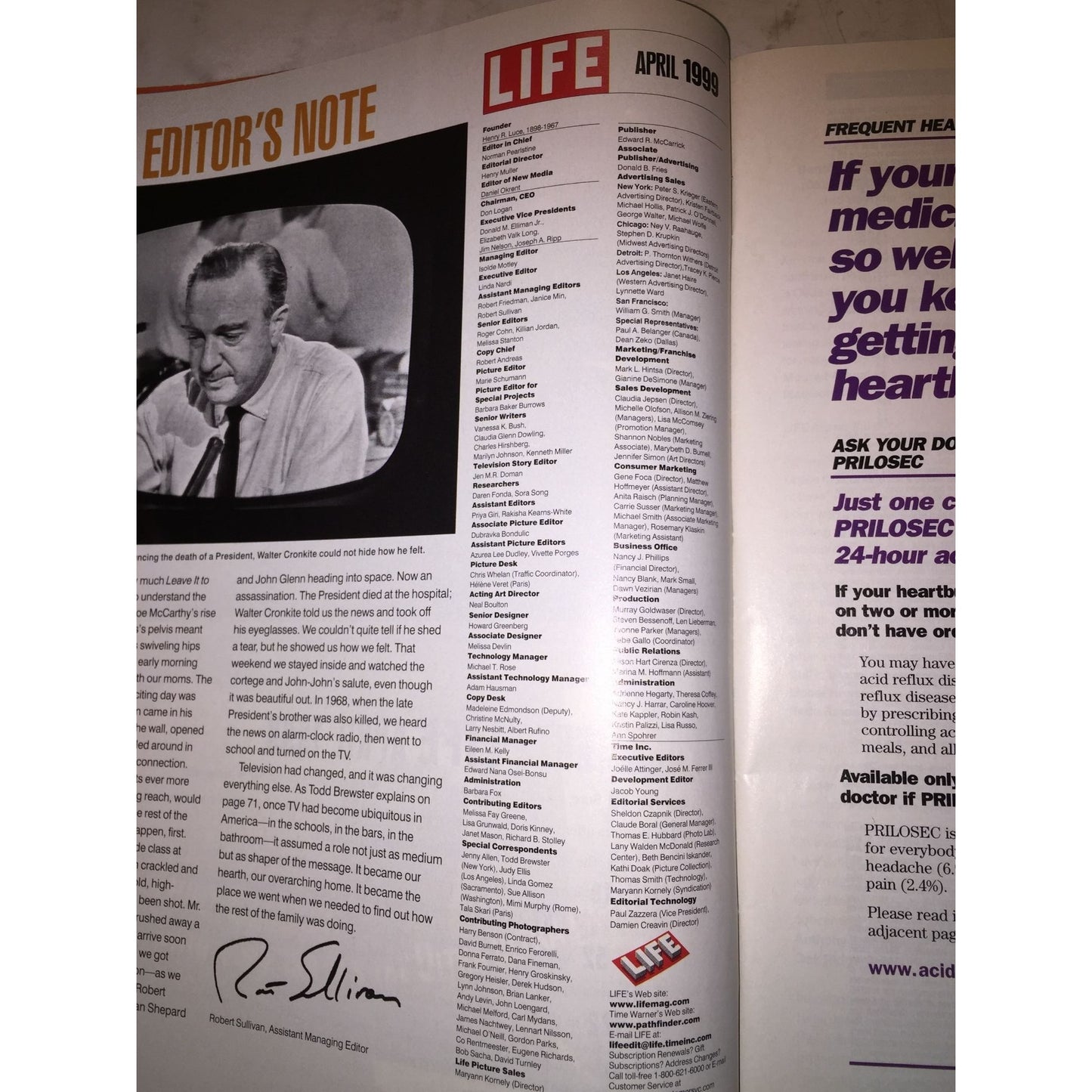 Vintage April 1999 Life Magazine The Shows That Changed America 60 Years of Network TV