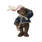 Vintage Teddy Bear Sailor Resin Christmas Ornament