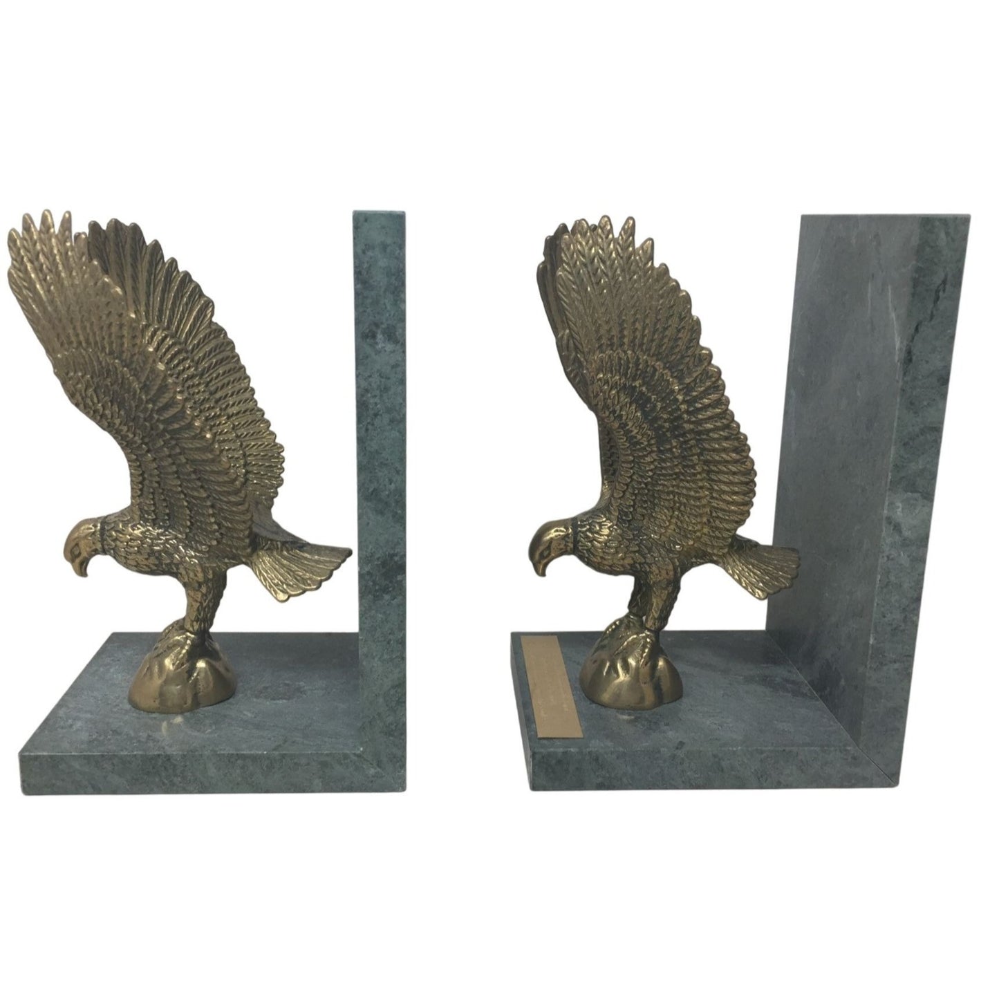 Eagle Statuette Bookends - Bible Verse -- But those who ait on the lord Shall renew their strenth: They shall mount up with wings like eagle