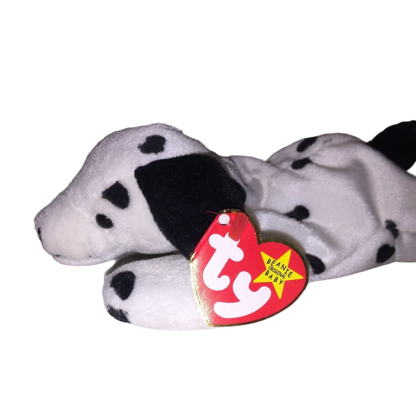 The Beanie Babies Collection TY Plush Dog named "Dotty"