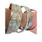 Symbol Etched Silverplated Bangle bracelets Stamped MEXICO (6)