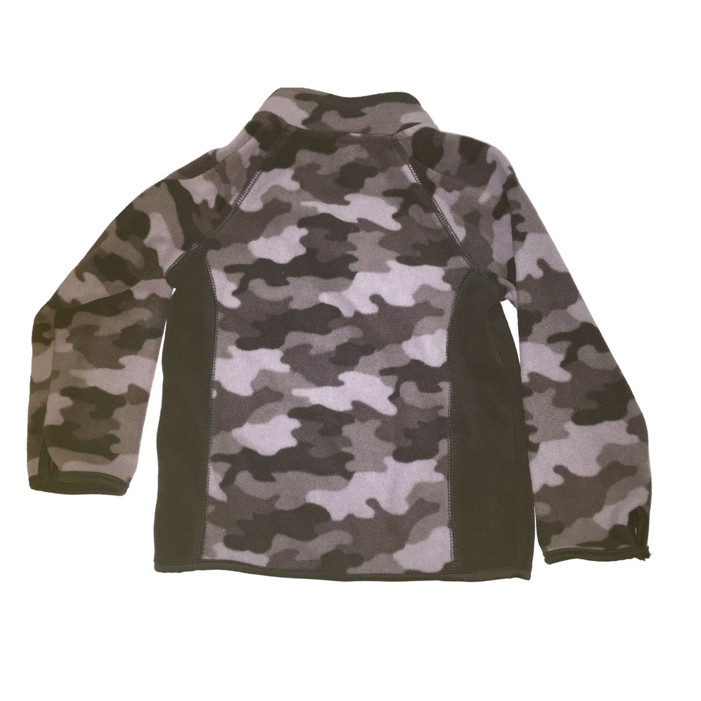 Boys Size 4t Jumping Beans Gray/Black Collared Camo Long Sleeved Jacket