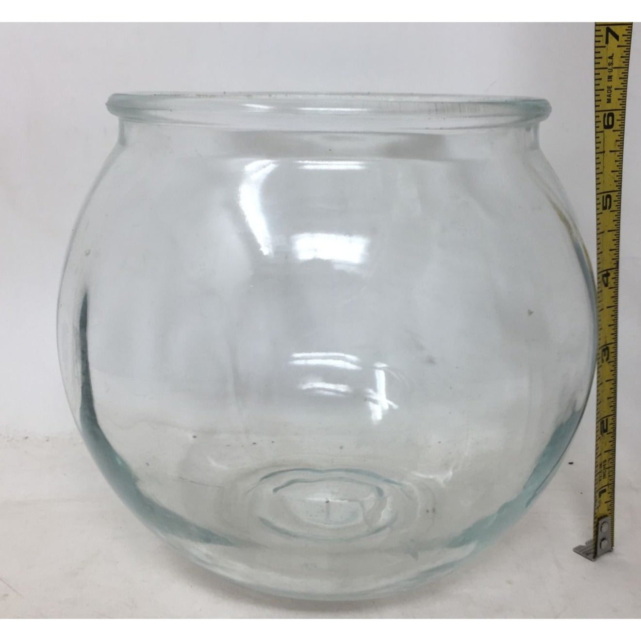 Small Clear Glass Round Fish Bowl/Jar