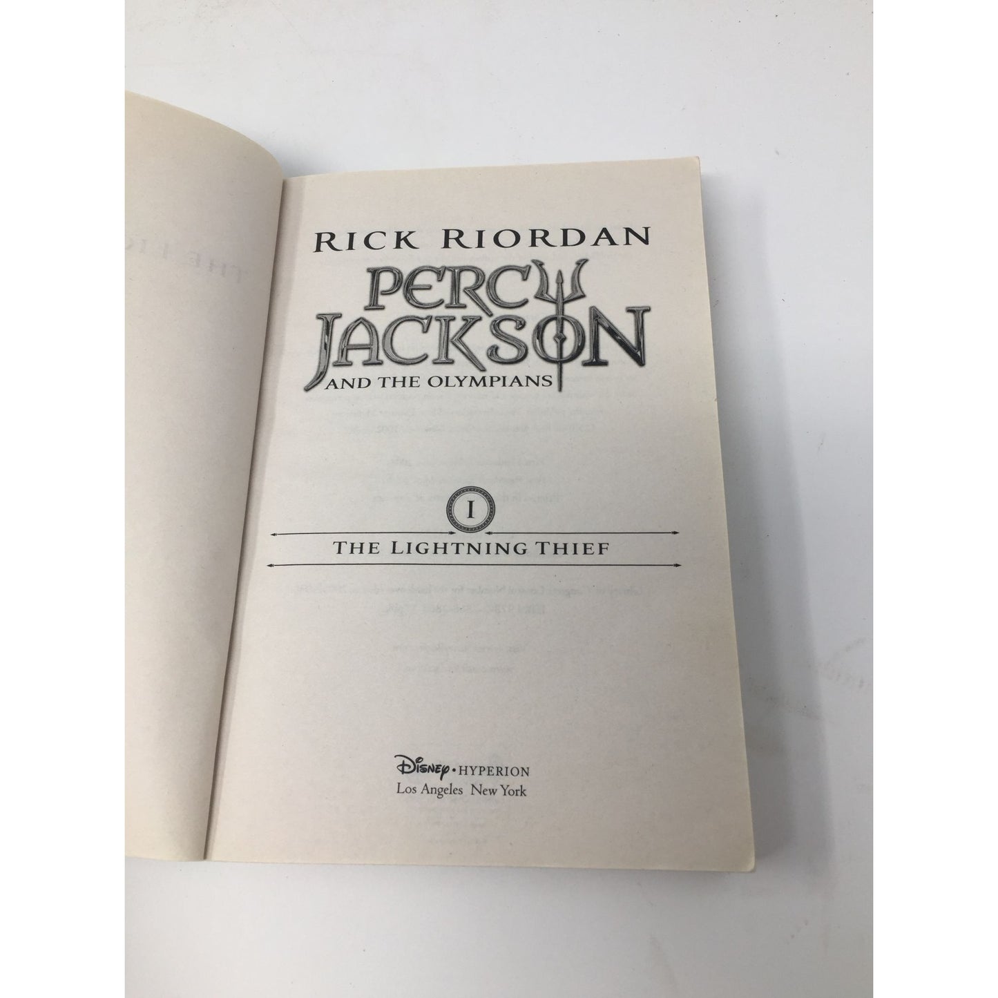 Percy Jackson The Lightning Thief Paperback book by Rick Riordan