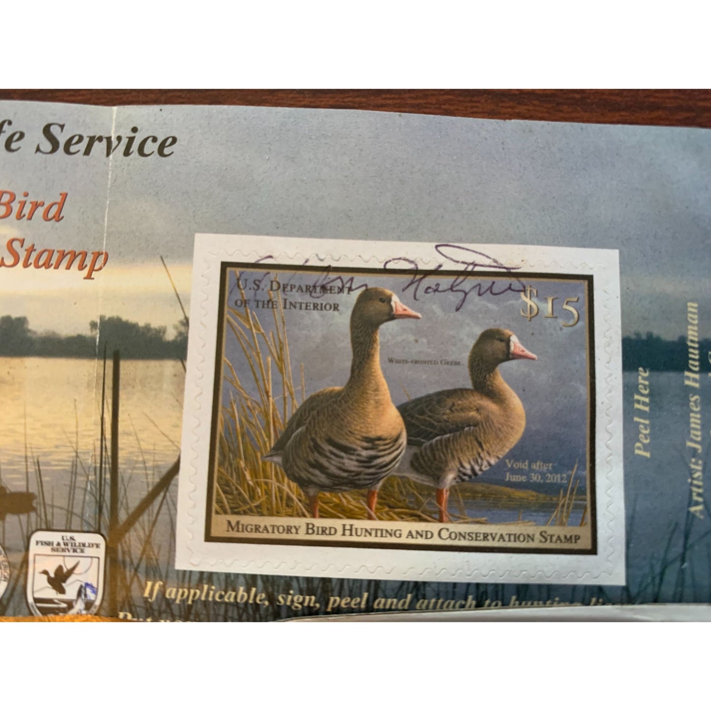 Vintage Collectible Signed Migratory Bird and Trout Stamps