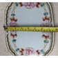 Vintage Floral Patterned Plate - about 10 by 7.5 inches