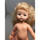 Vintage Unclothed Collectible Doll w/ Bangs & Long Blonde Hair/Blue Eyes