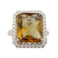 Elegant Emerald Cut Lab Created Sultanite Ring - Beautiful Detailing!  Size 7