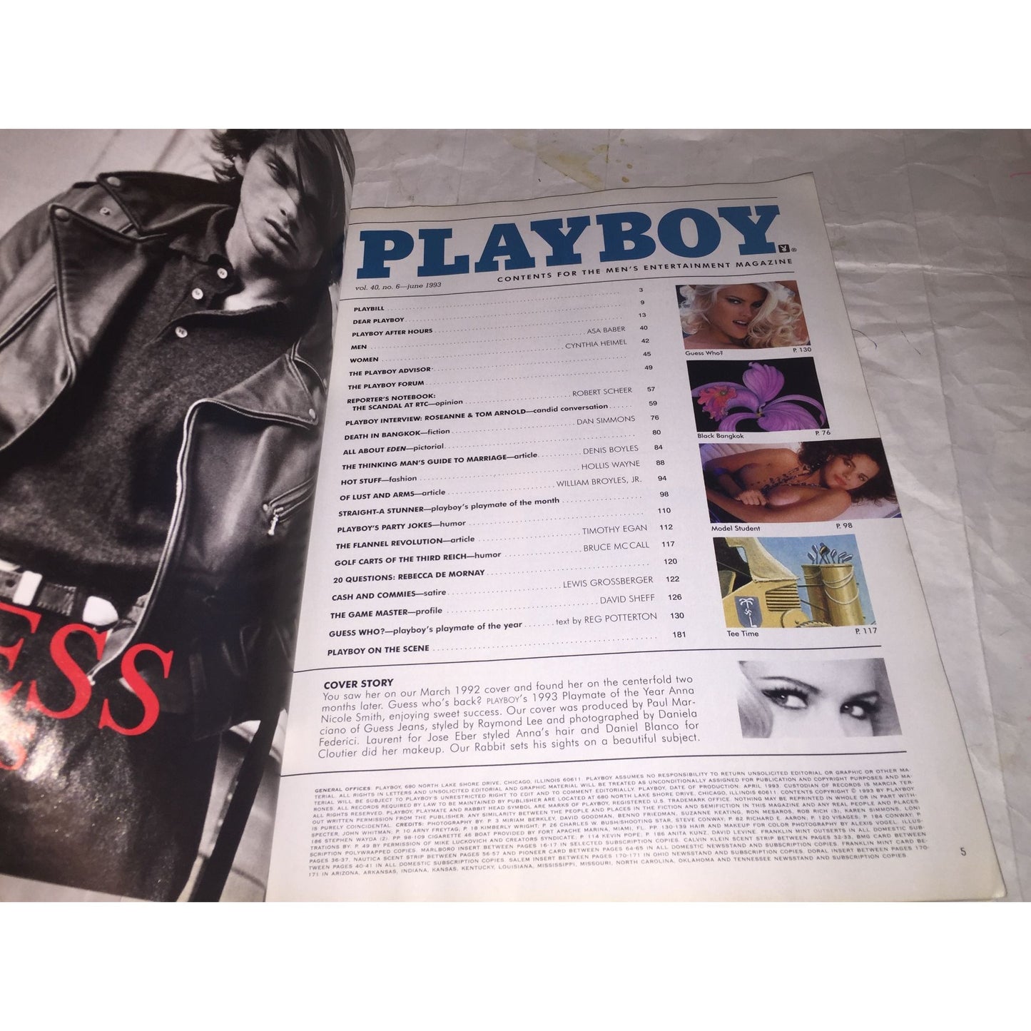 Vintage June 1993 Playboy Entertainment For Men Magazine- Playmate of the Year