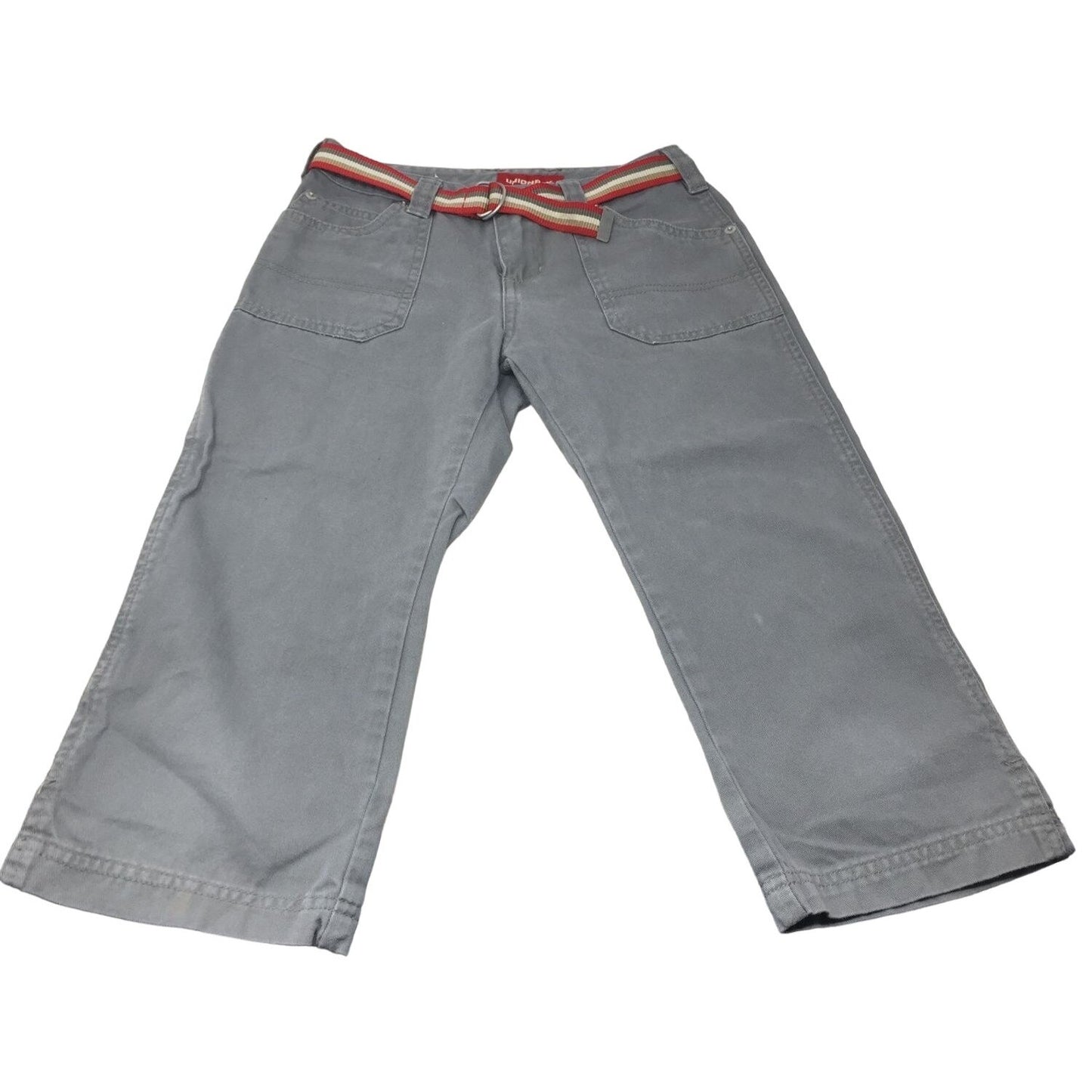 Gray Unionbay Pants Boy's Size 10 With Pockets and Red Belt