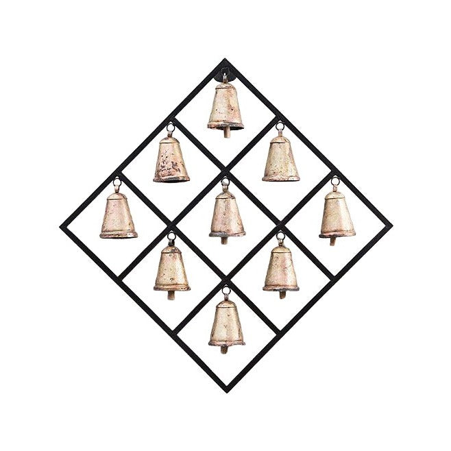 Simply Resonating - Light Bronze Large Bell Wall Decor (32"x32"x5")