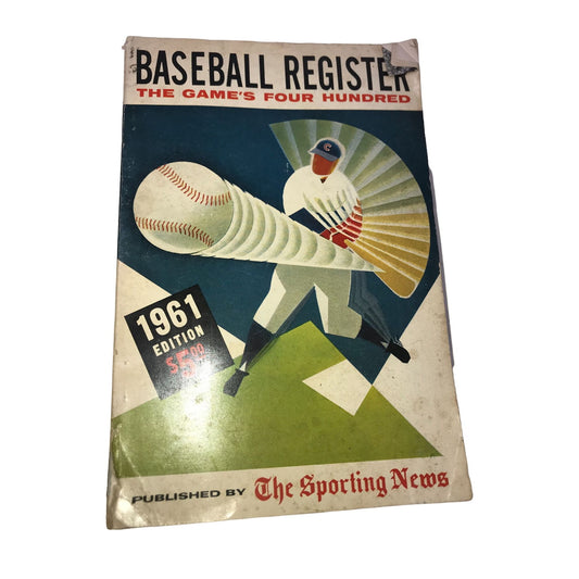 1961 Edition Baseball Register by The Sporting News Book