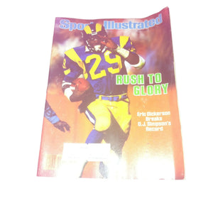 Los Angeles Rams Eric Dickerson Sports Illustrated Vintage Magazine