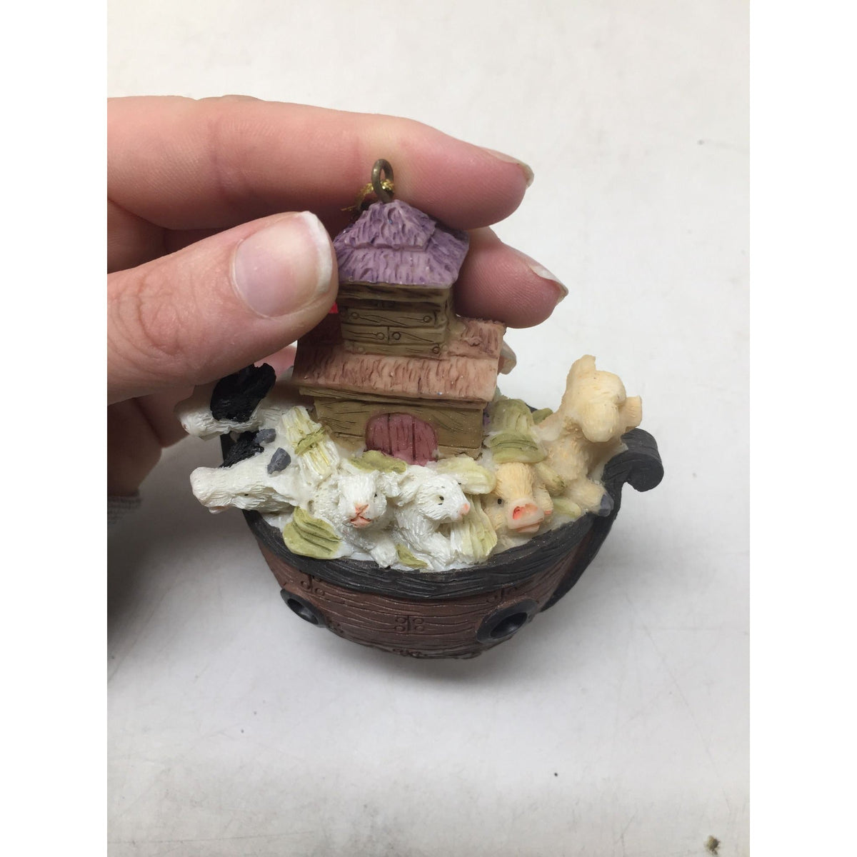 Noah's Ark Figurine Ornament unbranded  A+ Stuff Holiday Ornaments