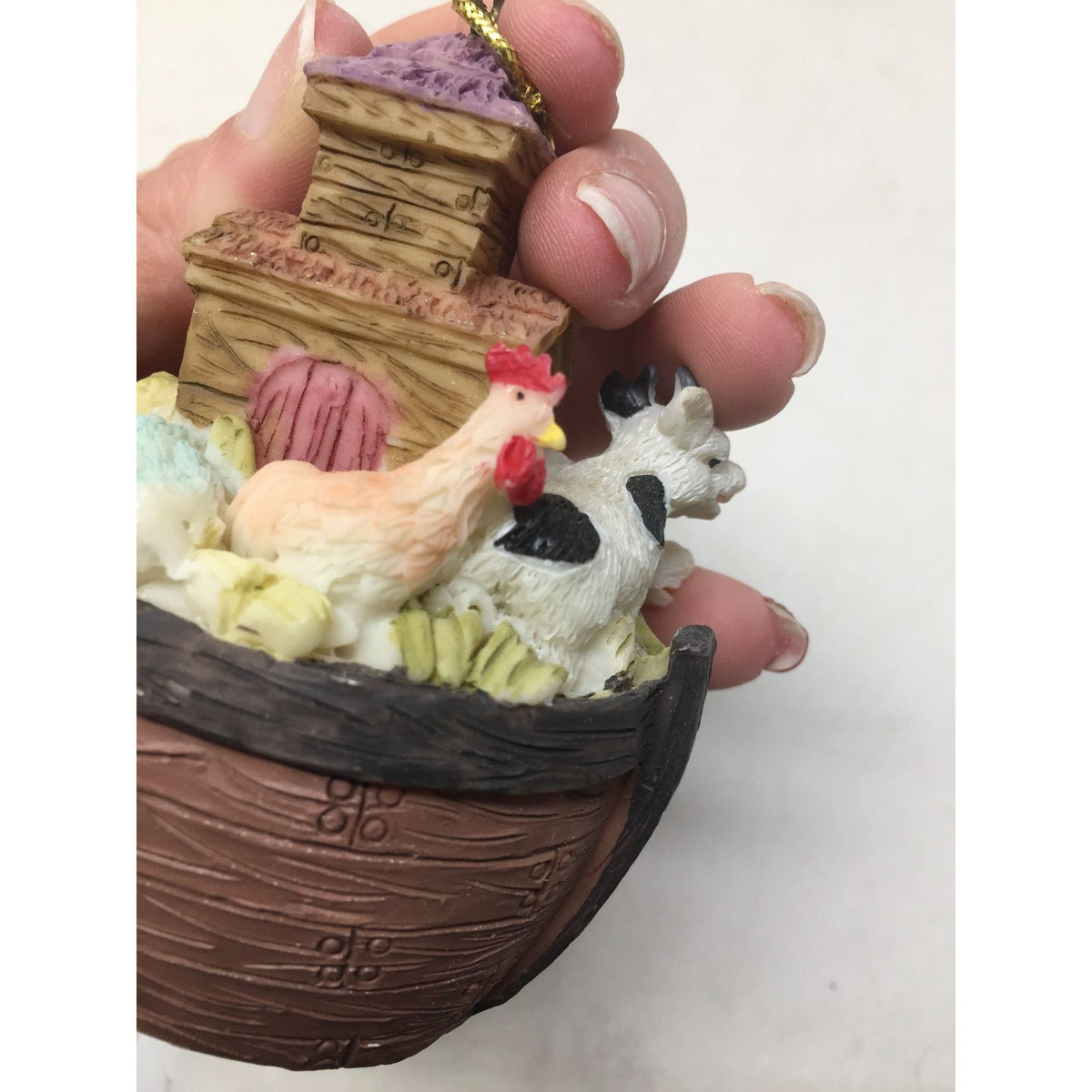 Noah's Ark Figurine Ornament unbranded  A+ Stuff Holiday Ornaments