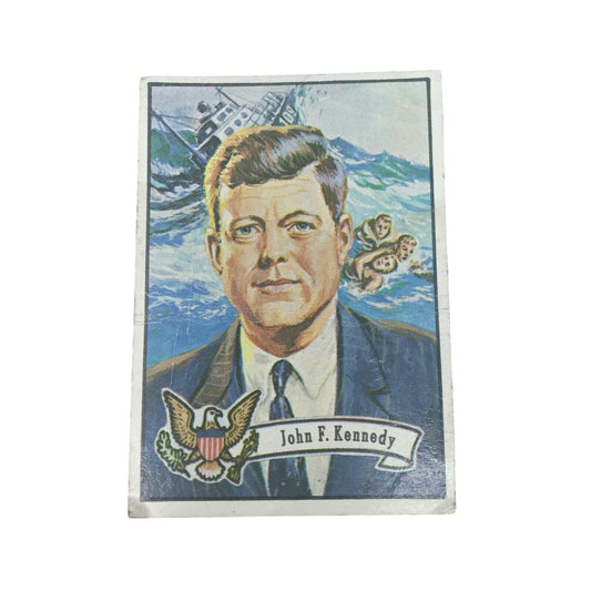 1972 Topps U.S Presidents JOHN F KENNEDY Trading Card  #34
