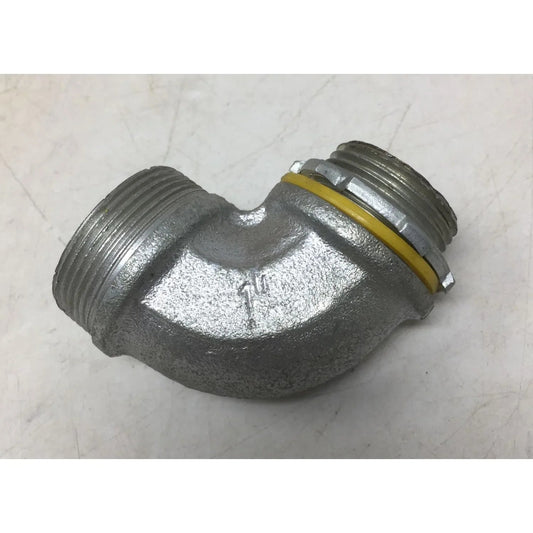 1" sized - 90 - degree liquid - tight connector (An electrical fitting) - A+ Stuff - Electrical Supplies - A+ Stuff